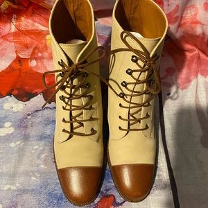 Salvatore Ferragamo Two Tone Leather boots